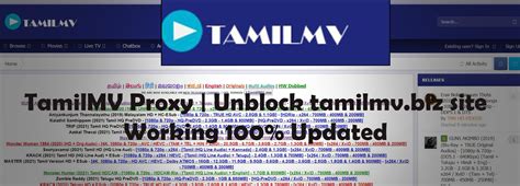 tamilmv unblock proxy|Best TamilMV Proxy